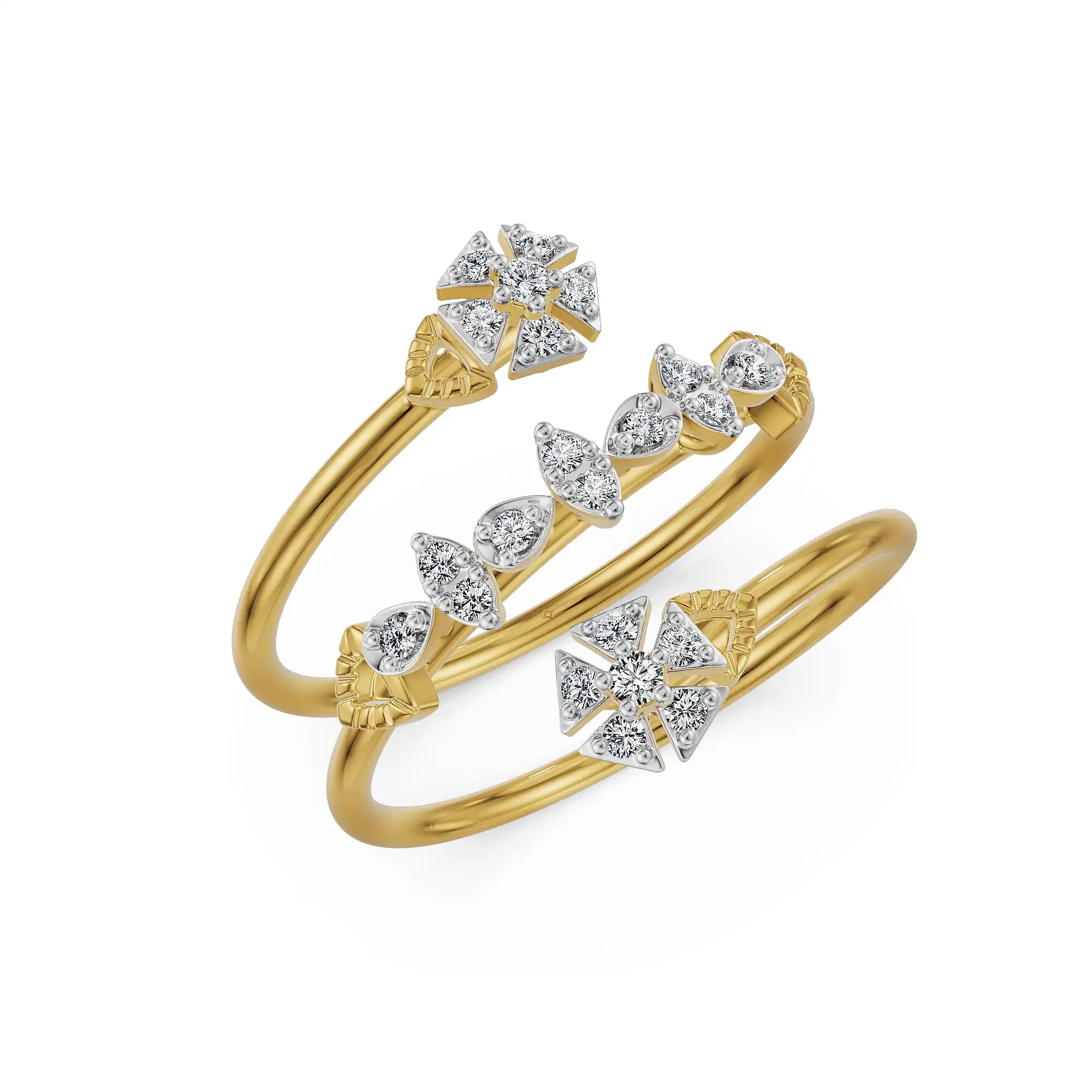 Floral Embrace Lab Grown Diamond Ring