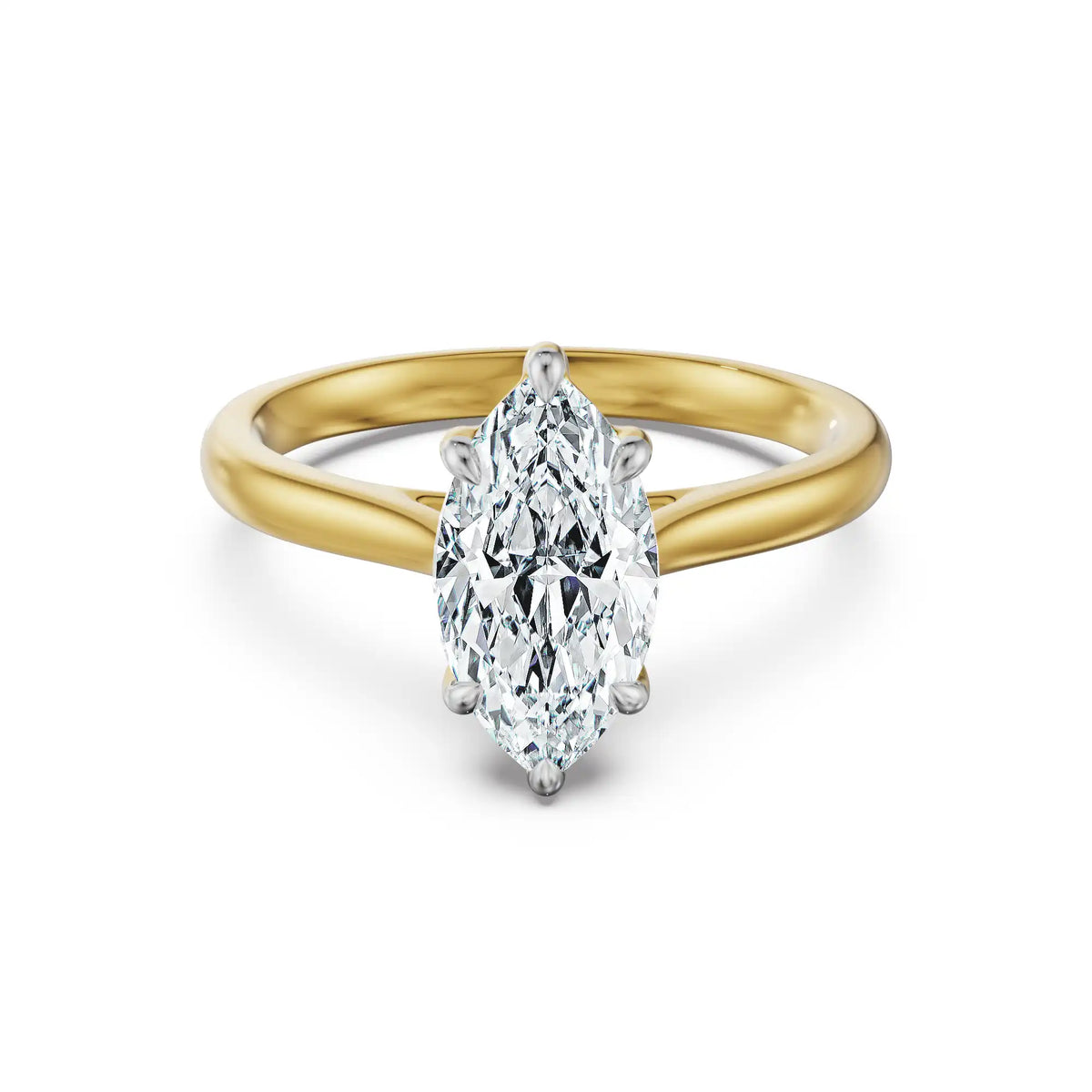 Marquise Azure Lab Grown Diamond Ring