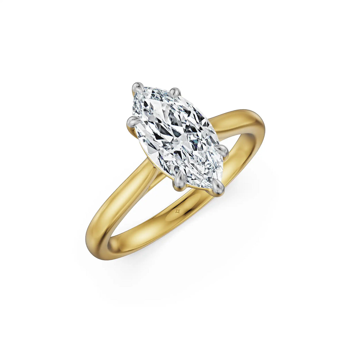 Marquise Azure Lab Grown Diamond Ring
