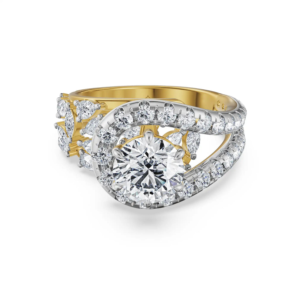 Round Aurelia Lab Grown Diamond Ring