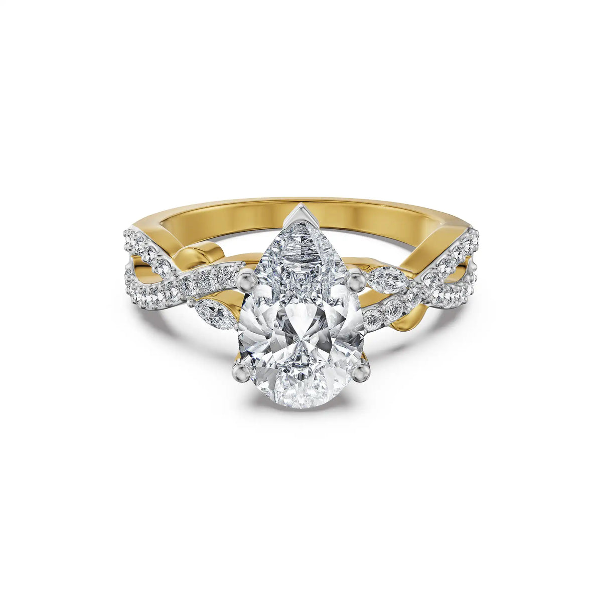 Seravia Pear Lab Grown Diamond Ring