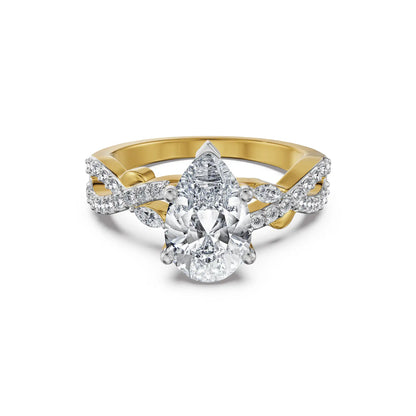 Seravia Pear Lab Grown Diamond Ring