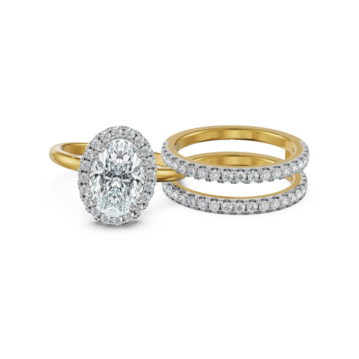 2 CT Oval Stackable Lab Grown Diamond Ring