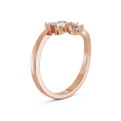 Floral Fantasy Diamond Ring Back View