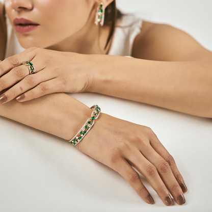 Tracy Emerald Lab Grown Diamond Bracelet