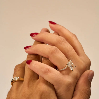2 CT Radiant Engagement Ring_in-stock