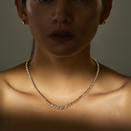 Lab Grown Diamond Tennis Necklace