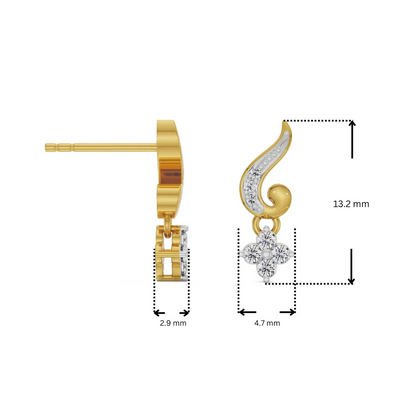 Gleaming Akira Lab Grown Diamond Earrings