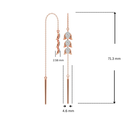 Floral Splendor Lab Grown Diamond Earrings_in-stock