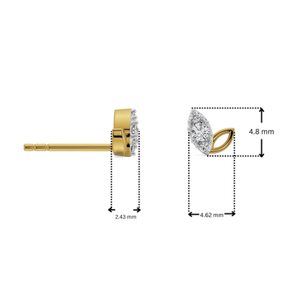 Duo Marquise Lab Grown Diamond Studs_in-stock