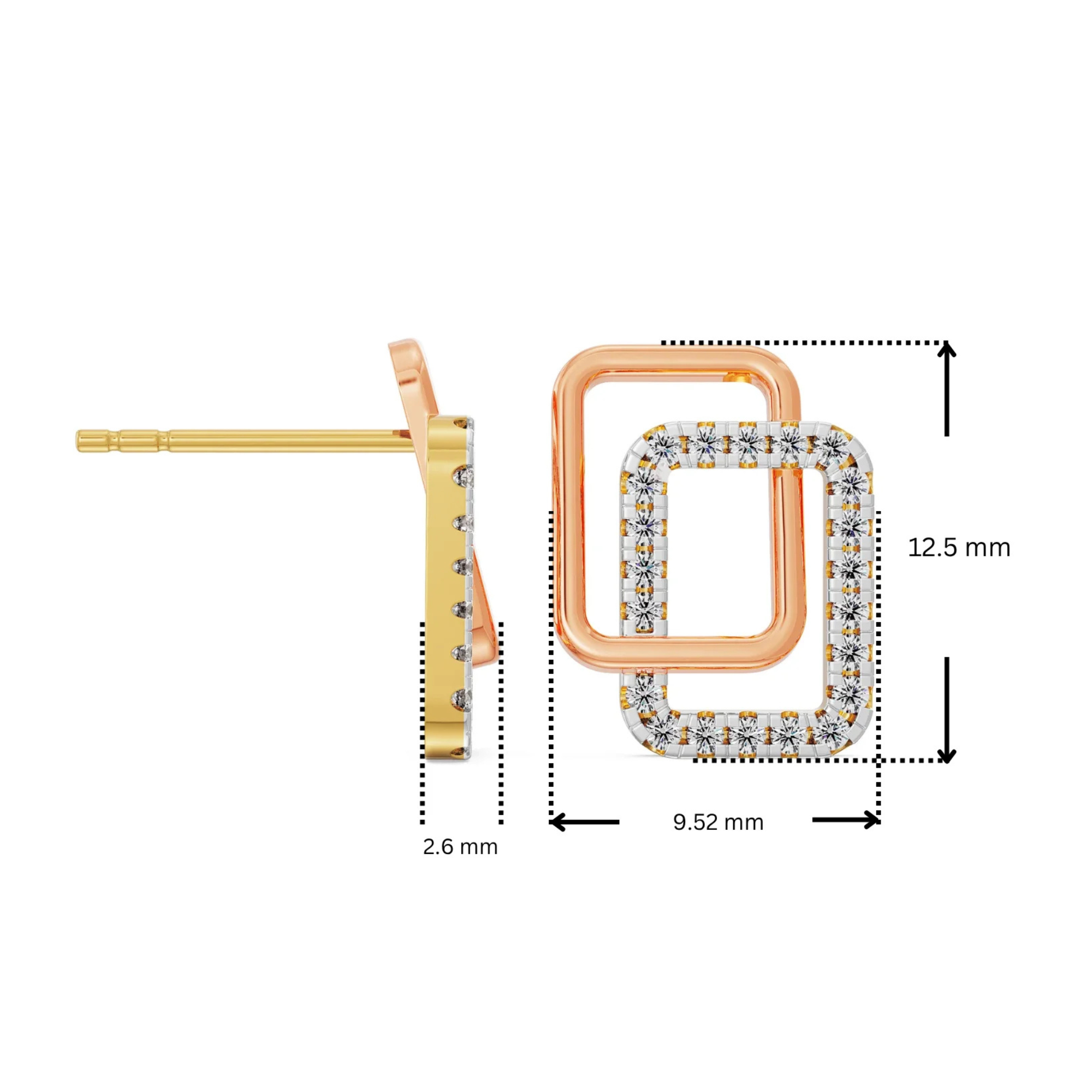 Cubic Lab Grown Diamond Earrings