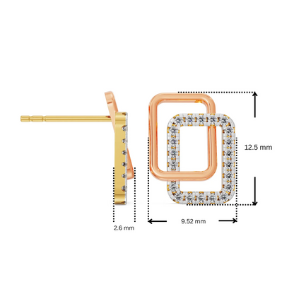 Cubic Lab Grown Diamond Earrings