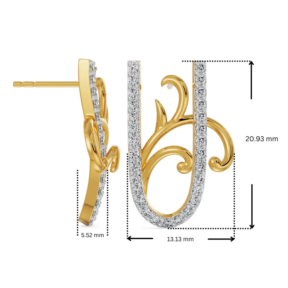 U Fusion Diamond Earrings_in_stock