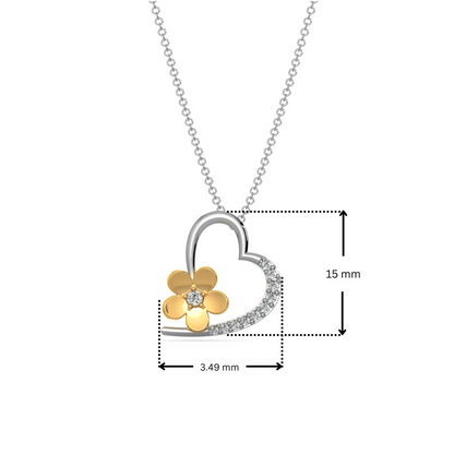 Love Blossom Lab Grown Diamond Pendant_in-stock