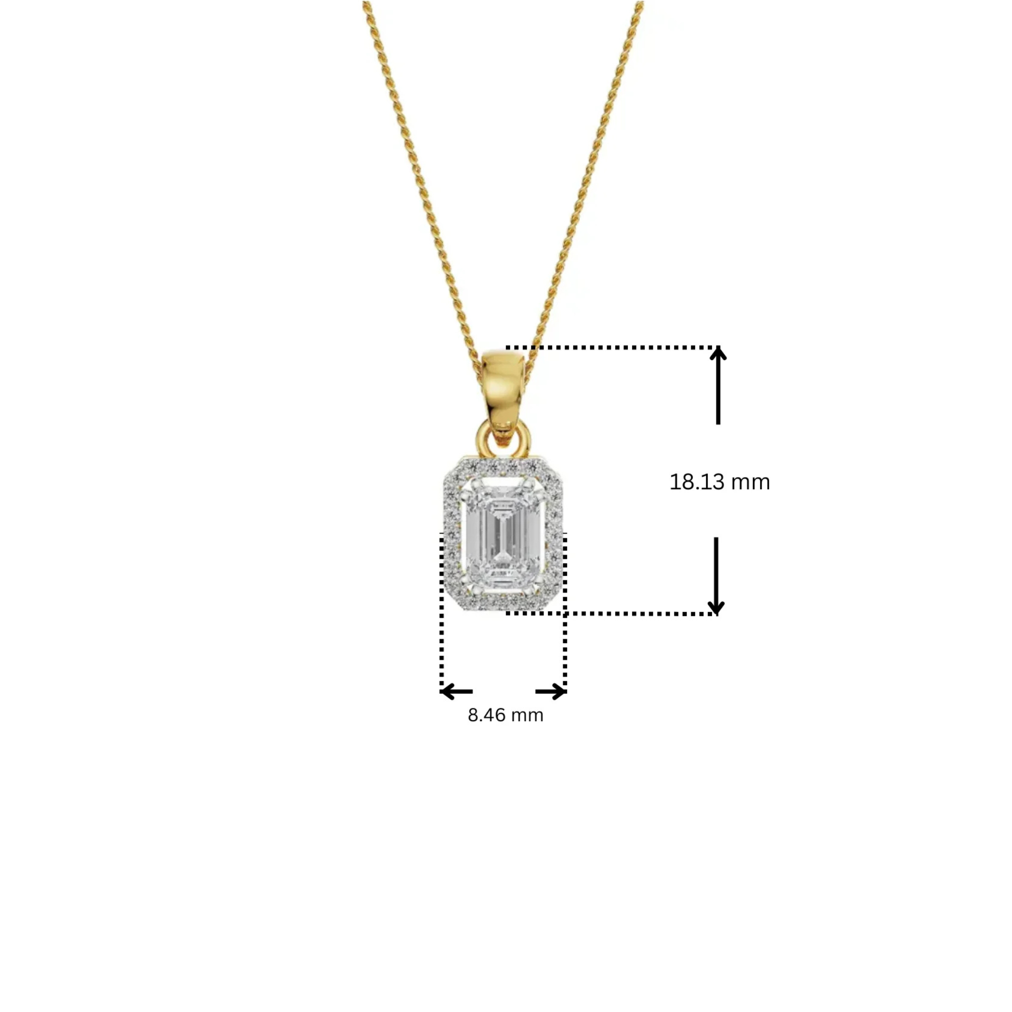Luminescent Lab Grown Diamond Pendant_in-stock