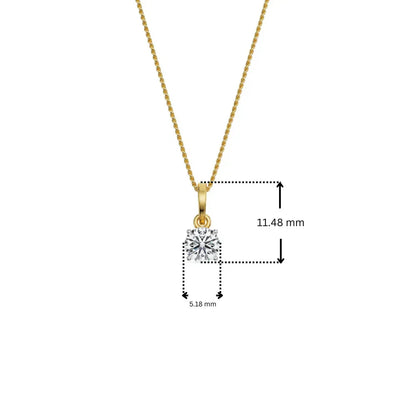 0.5 CT Round Solitaire Pendant_in_stock