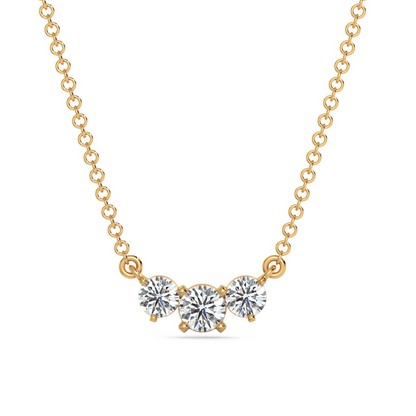 Triya Solitaire Lab Grown Diamond Necklace_in-stock