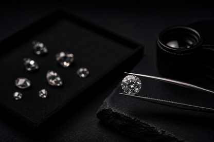 Pearly Swirly Lab Grown Diamond Pendant