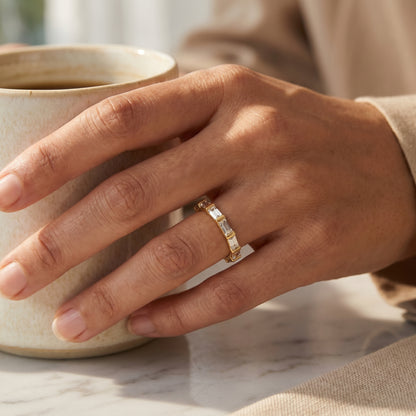 Regal Baguette Eternity Lab Diamond Ring