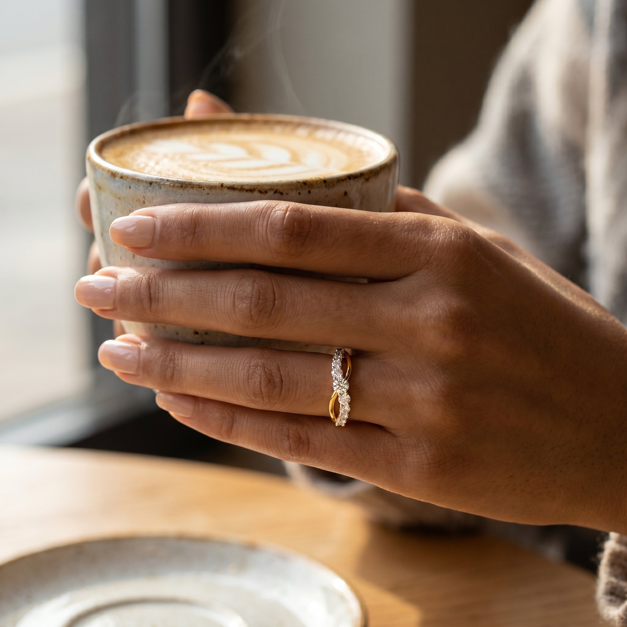Twilight Spiral Lab Grown Diamond Ring