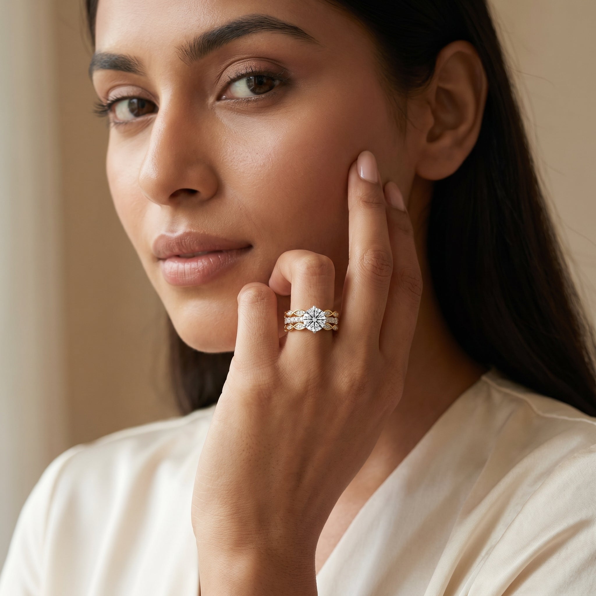 Twinkle Trail Hearts & Arrows Lab Grown Diamond Ring