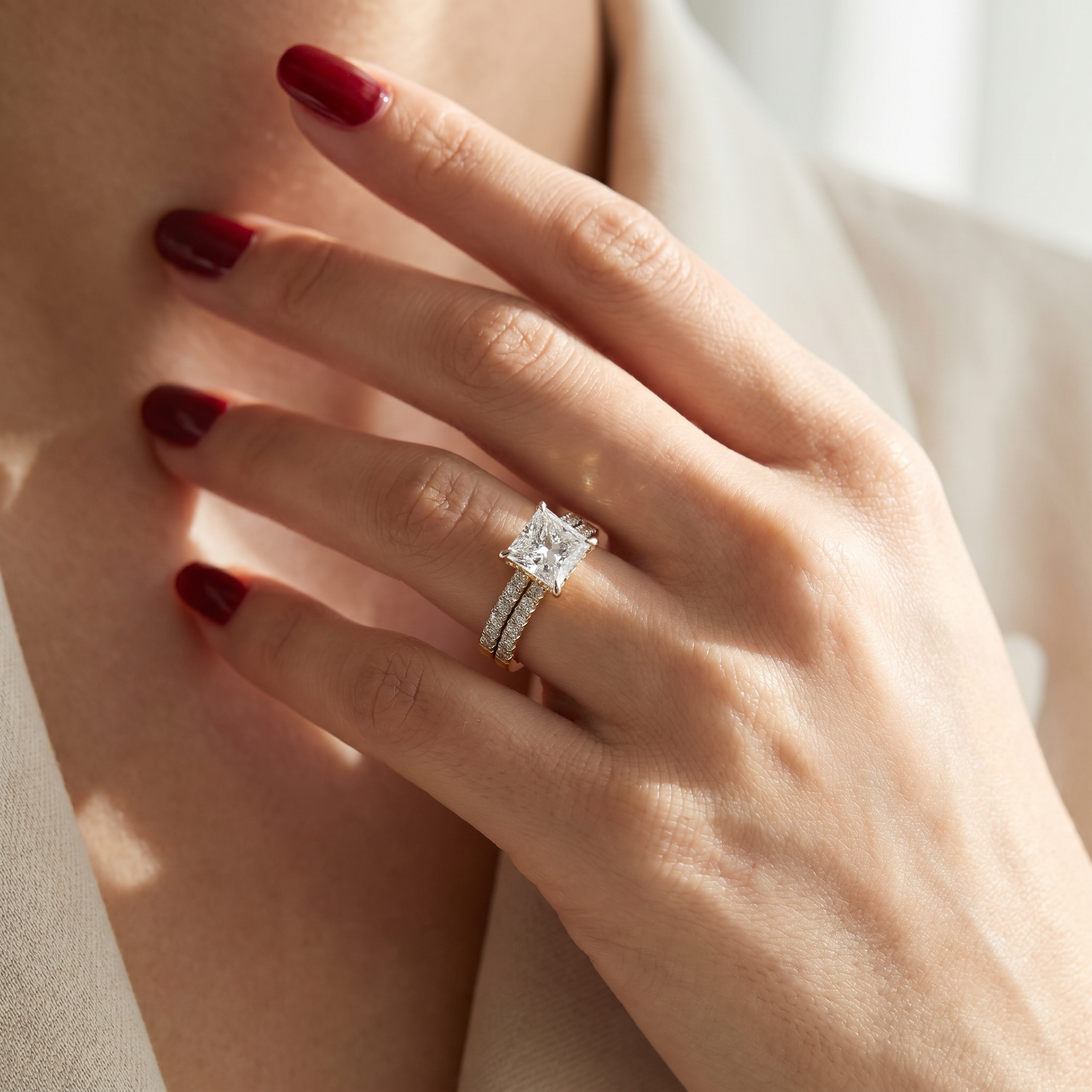 Suzaine Lab Grown Diamond Bridal Set