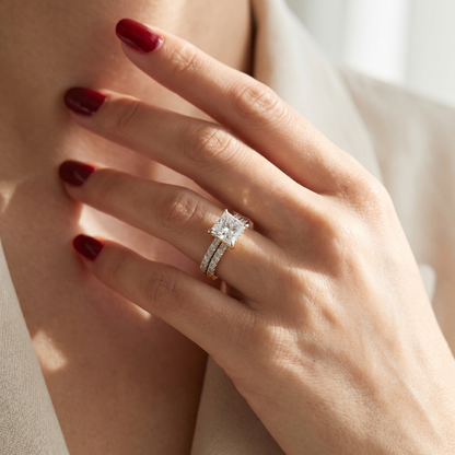 Suzaine Lab Grown Diamond Bridal Set