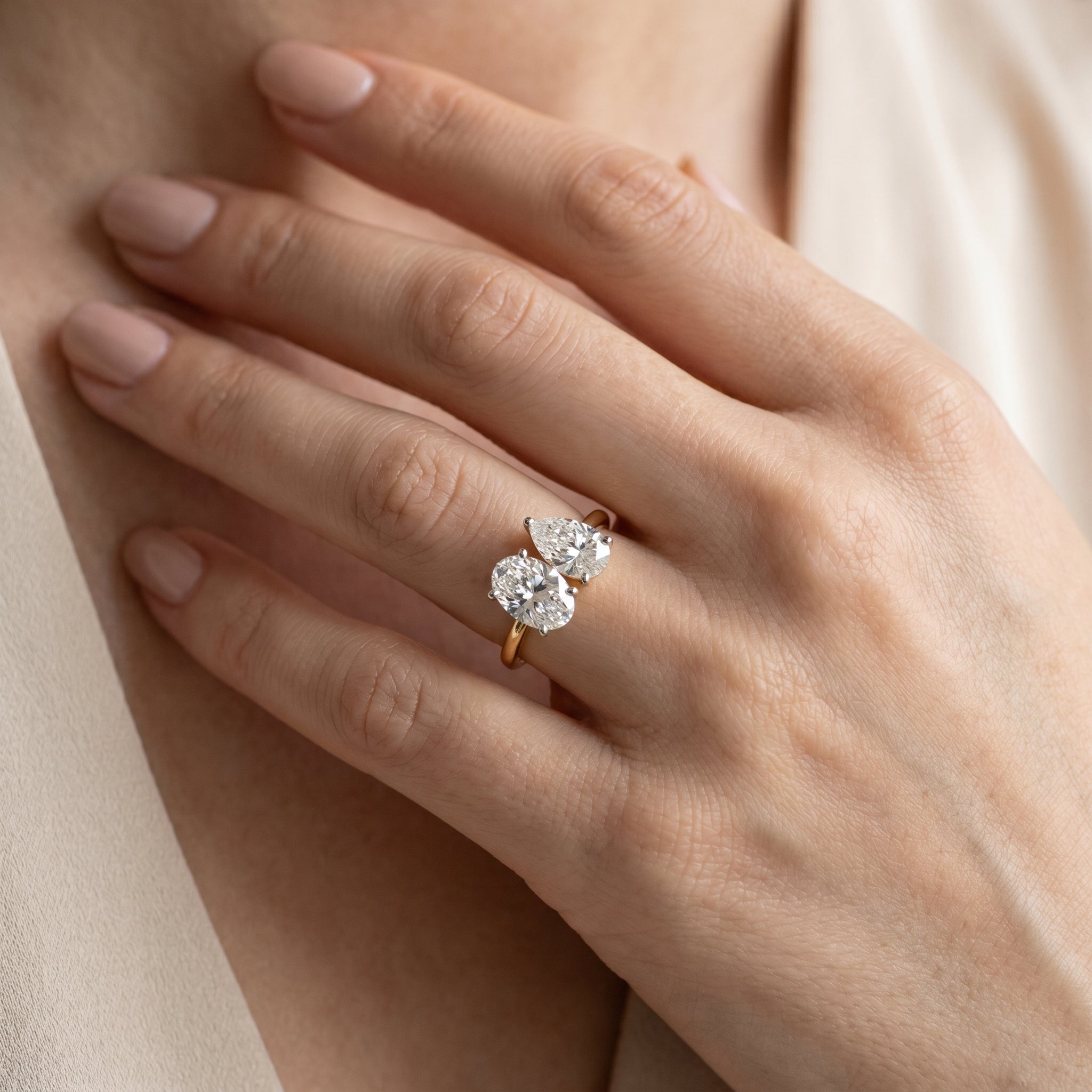 Toi Et Moi Lab Grown Diamond Ring