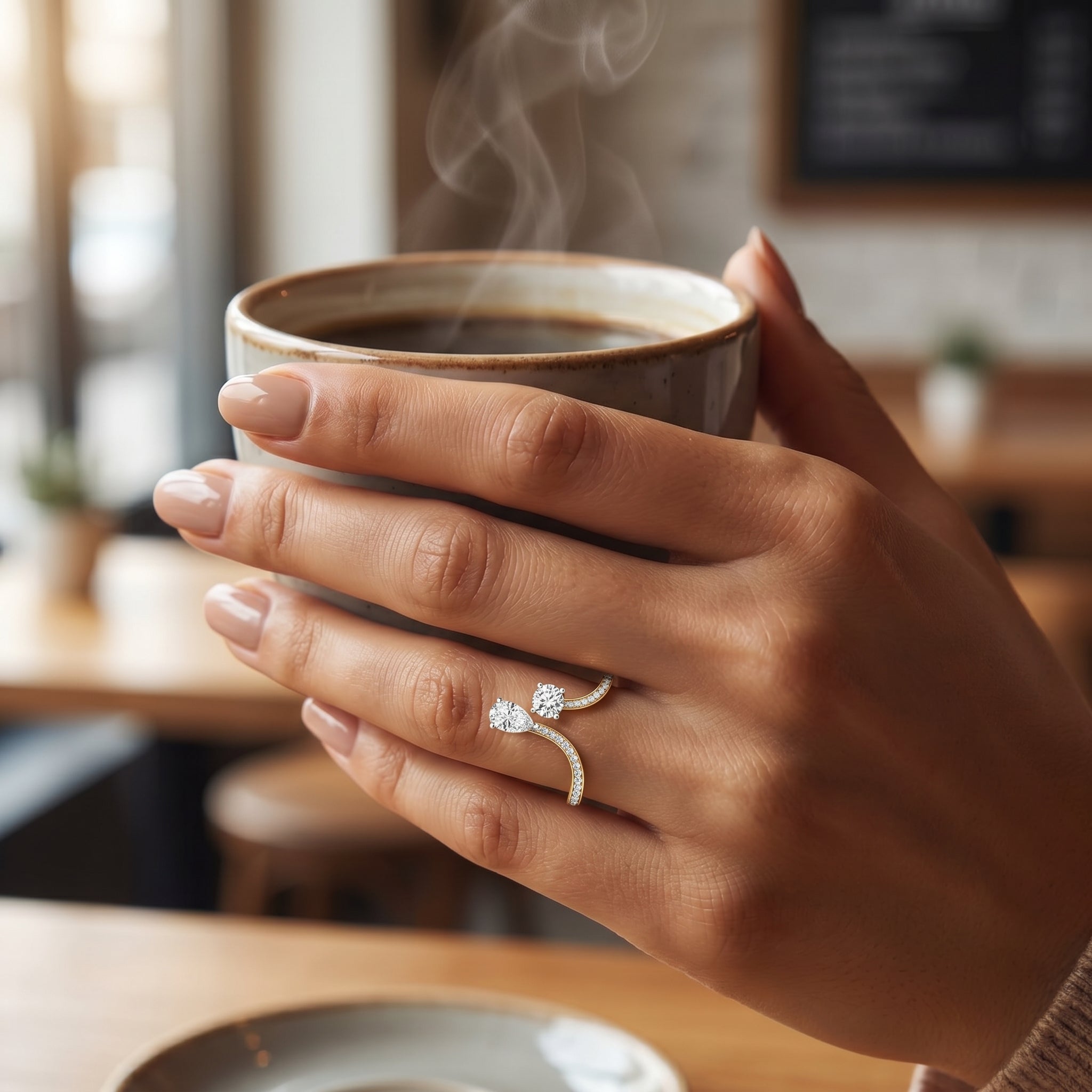 Amora Duo Lab Grown Diamond Ring