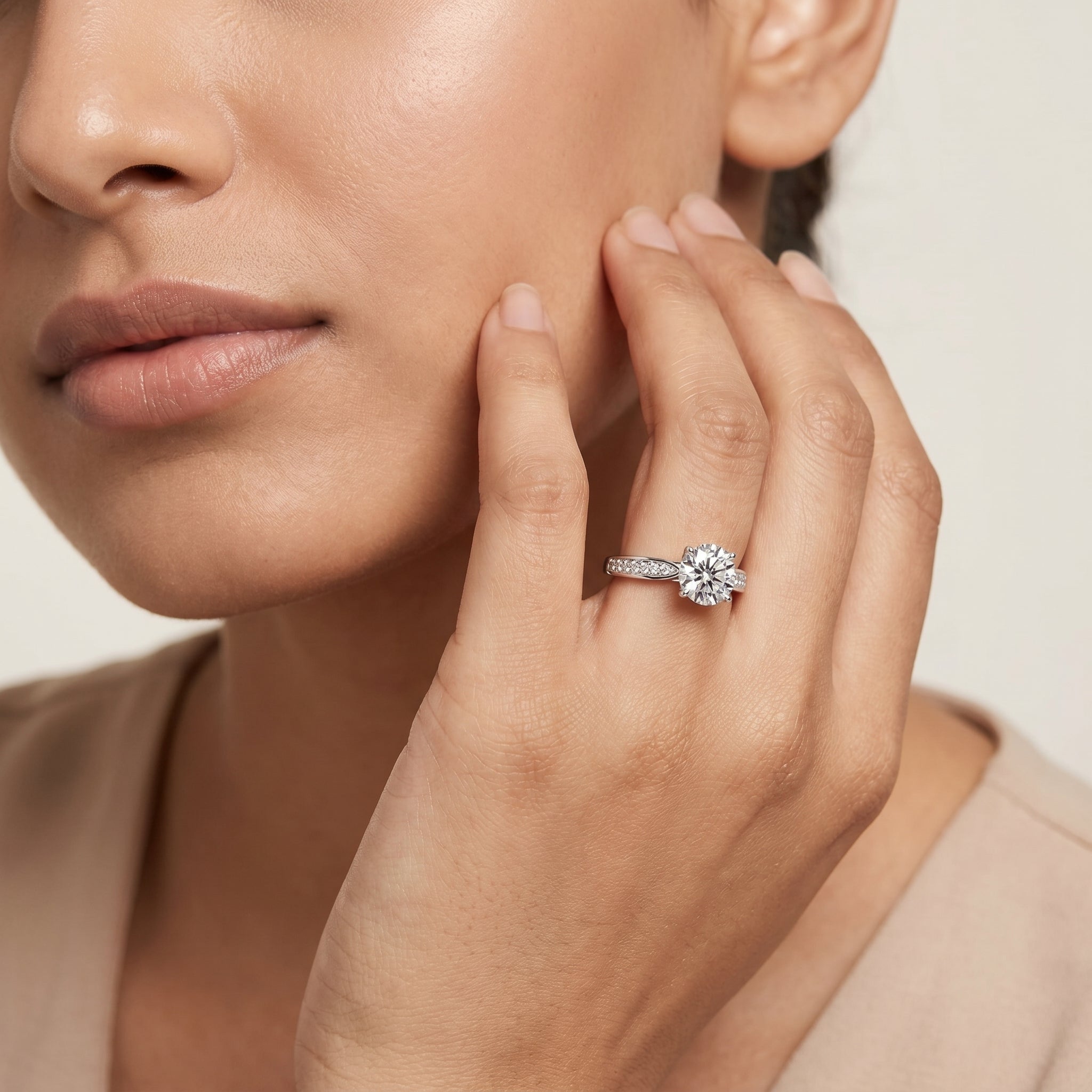 Lumina Hearts & Arrows Lab Grown Diamond Ring