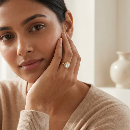 Marigold Hearts & Arrows Lab Grown Diamond Ring
