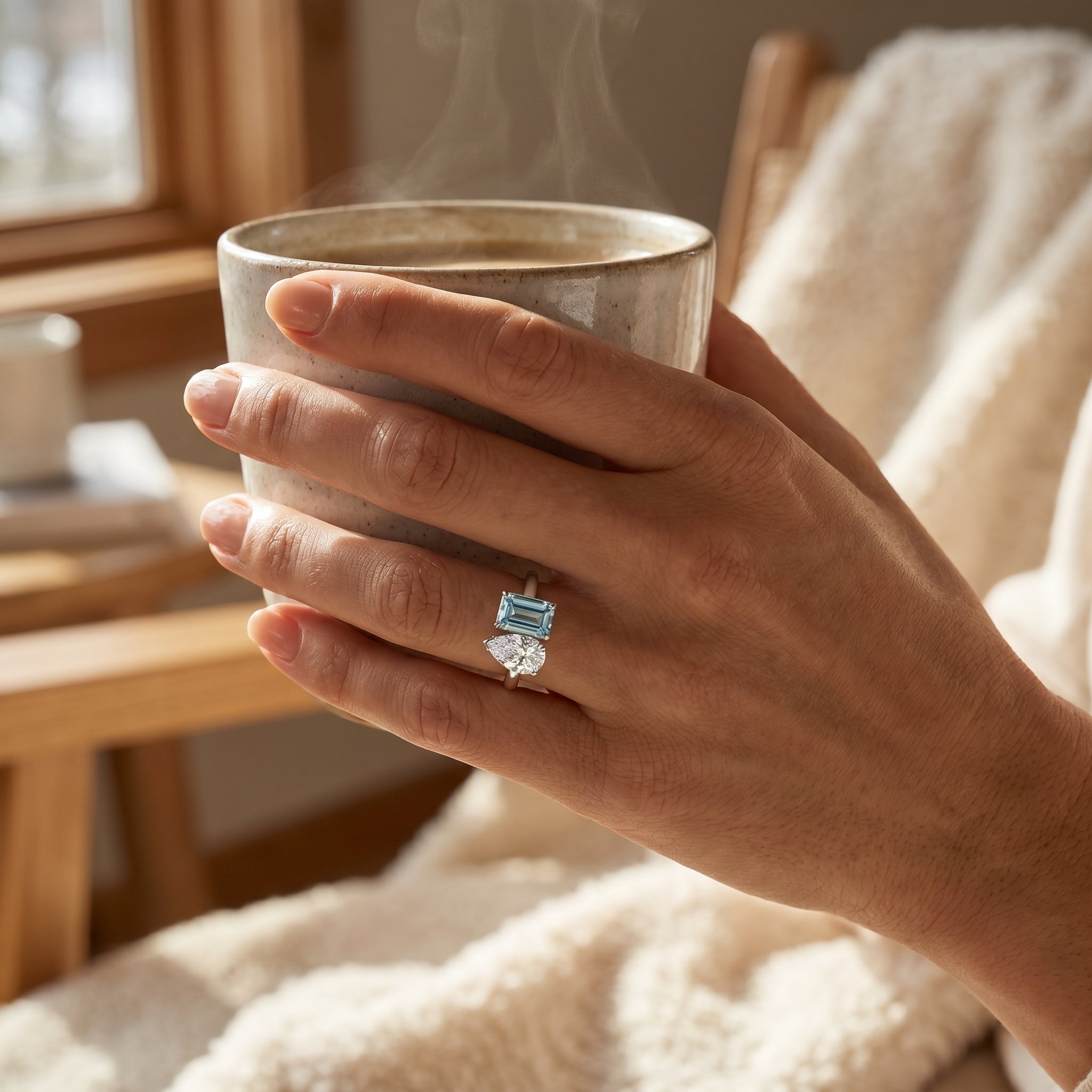 Pear & Prism Lab Grown Diamond Ring