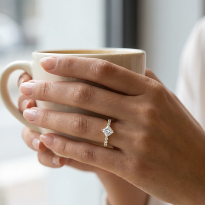 Josie Princess Cut Lab Grown Diamond Ring