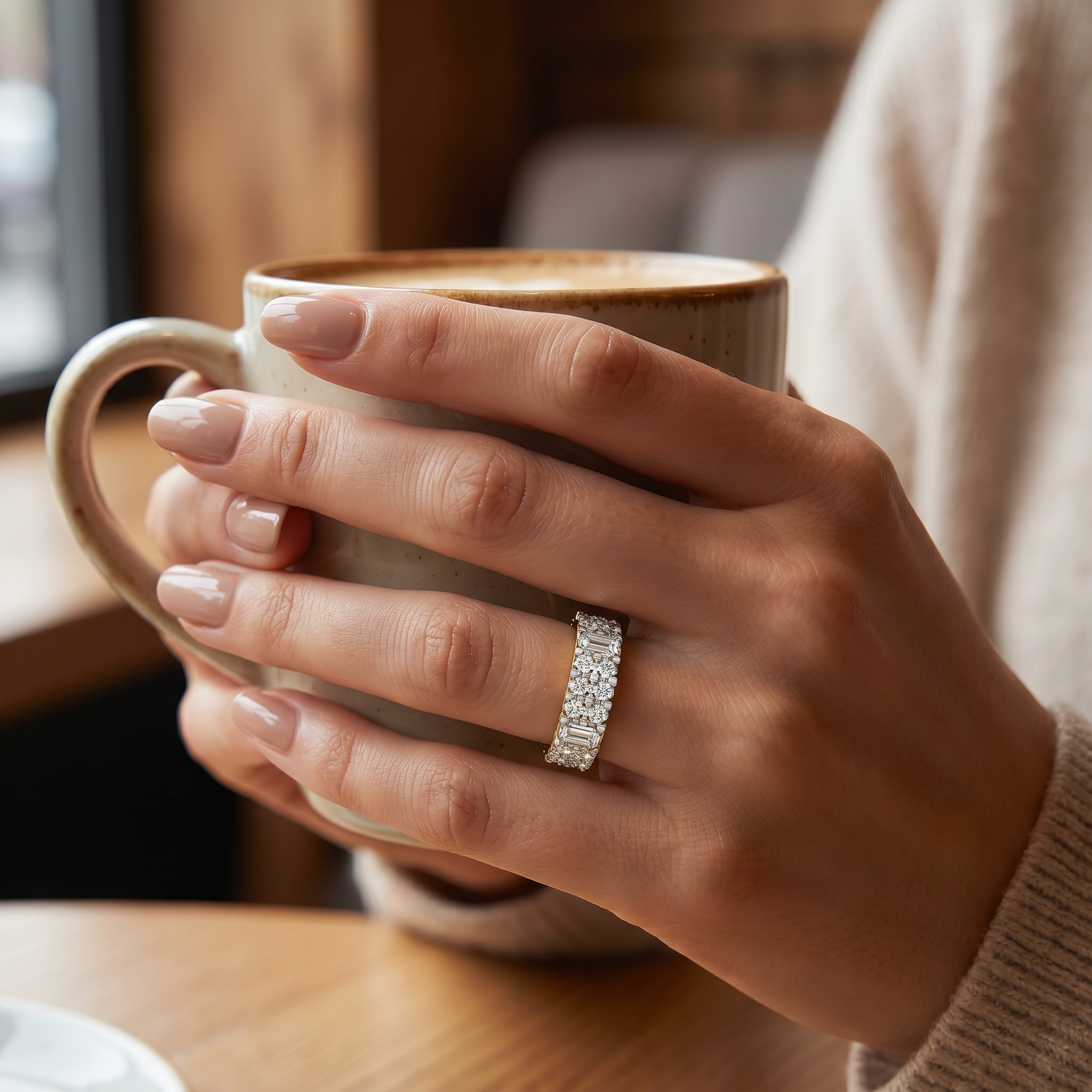 Sheryl Bold Lab Grown Diamond Band
