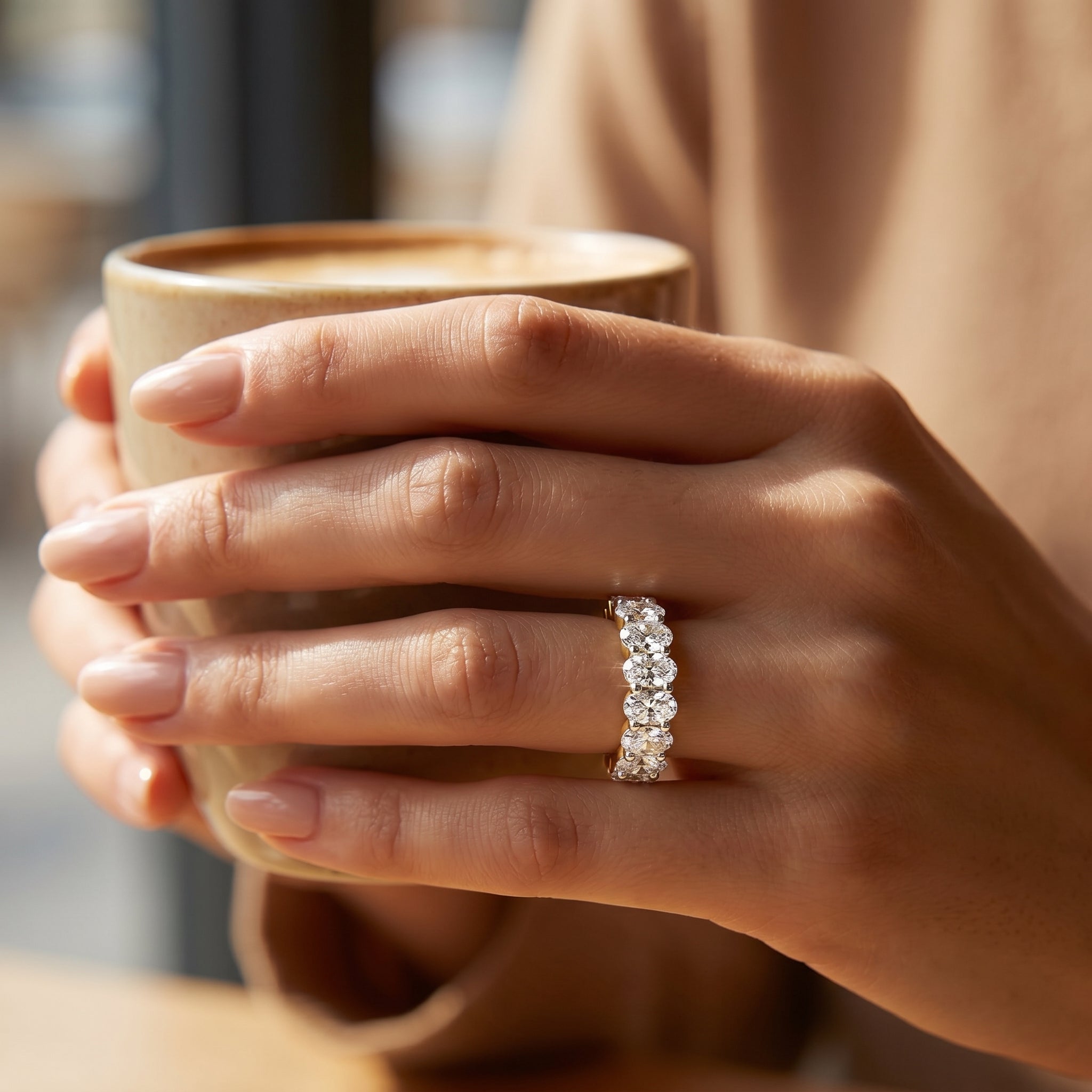 Bex Oval Lab Grown Diamond Eternity Band