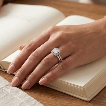 Princess Cut Bridal Ring Set