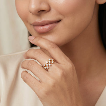 Scattered Lab Grown Diamond Band