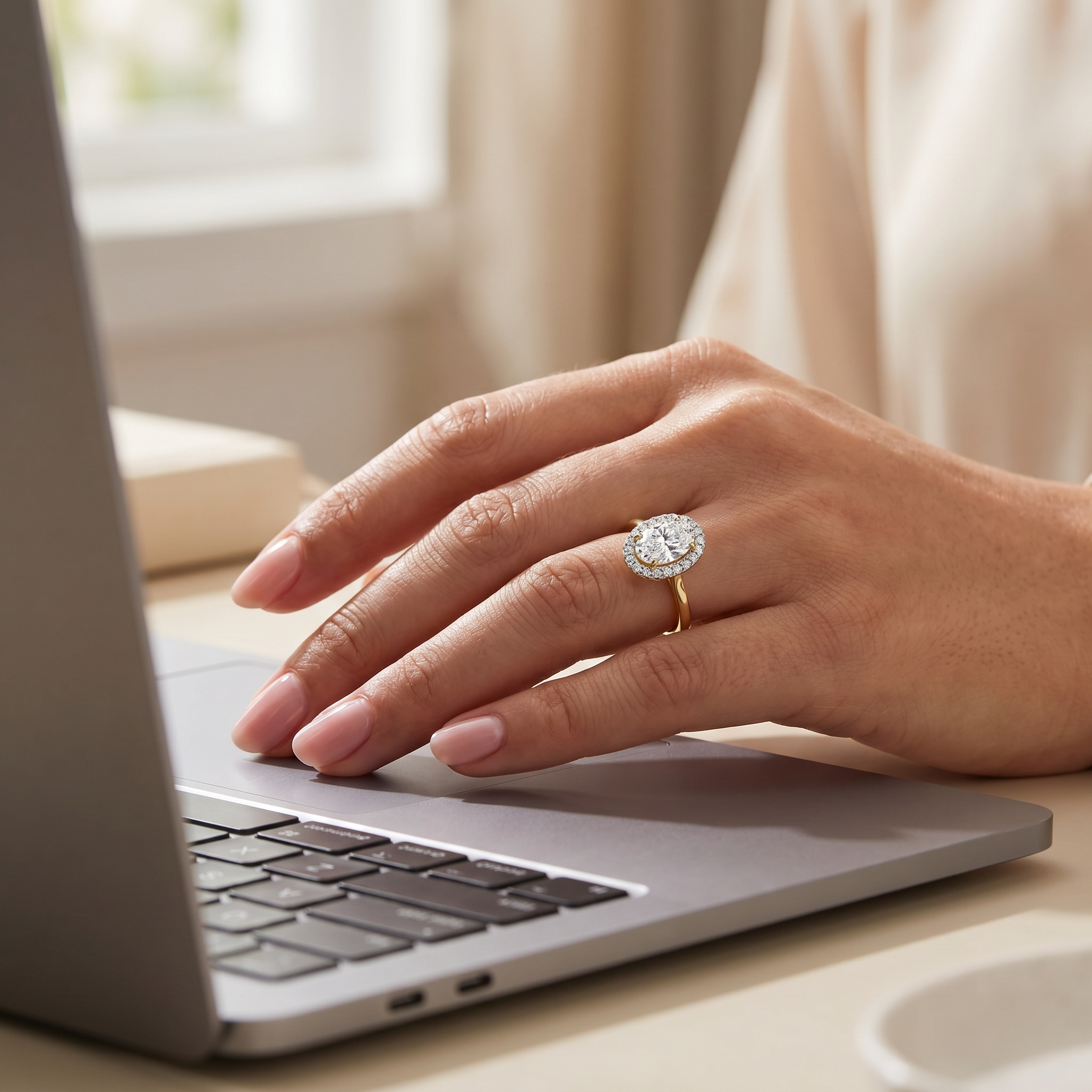 Ivana Halo Engagement Ring