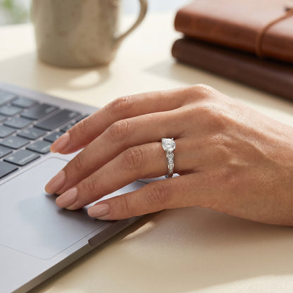 Harlow Pave Engagement Ring