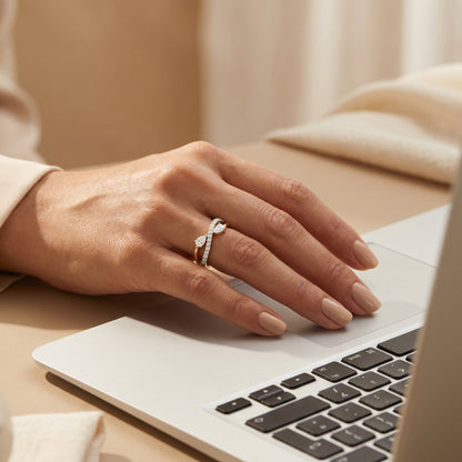 Pearlock Infinity Diamond Band