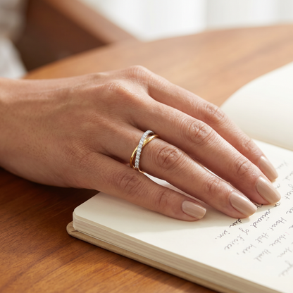 Lovey Dovey Infinity Lab Grown Diamond Band