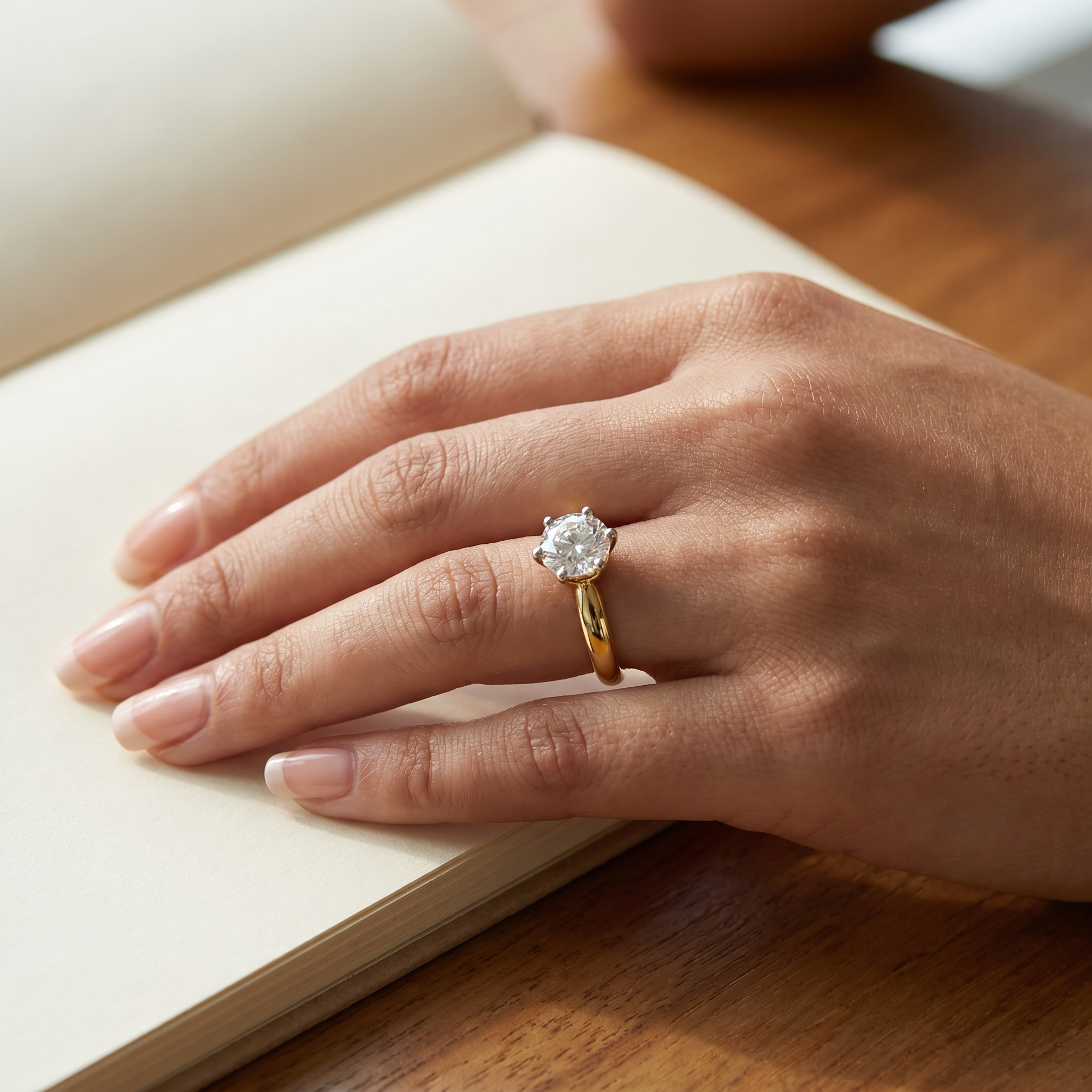 1 CT Knot Solitaire Diamond Ring