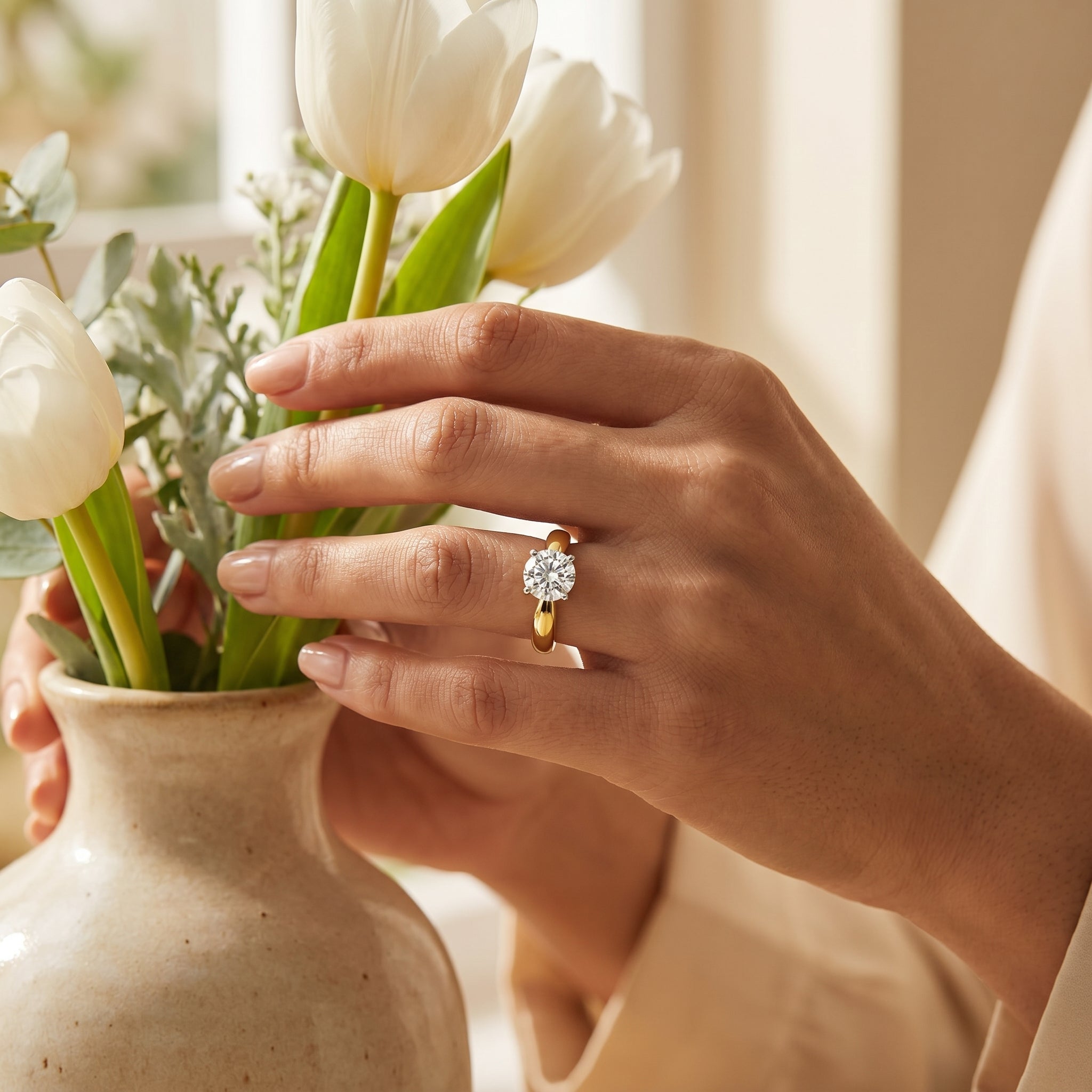 Diana Lab Grown Diamond Solitaire Ring