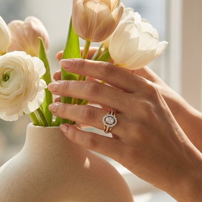 Alina Cluster Lab Grown Diamond Glimmery Ring