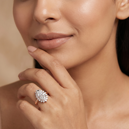 Regal Pear Lab Diamond Engagement Ring