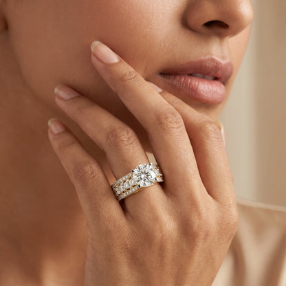 Lab Grown Diamond Solitaire Band Engagement Ring