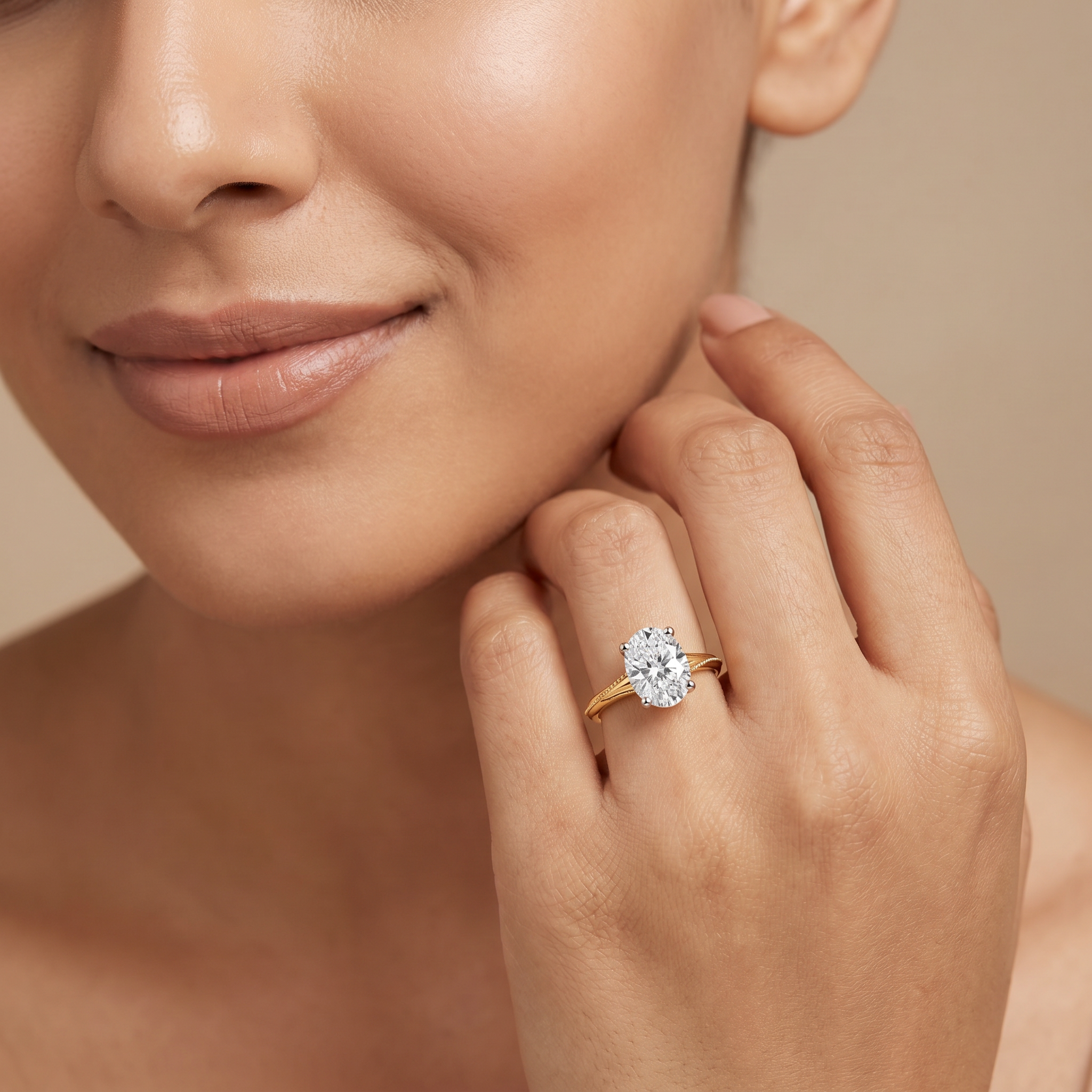 Twisted Garland Lab Grown Diamond Ring