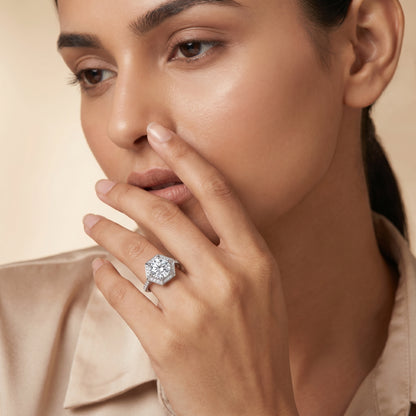 Halo Zendaya Engagement Ring