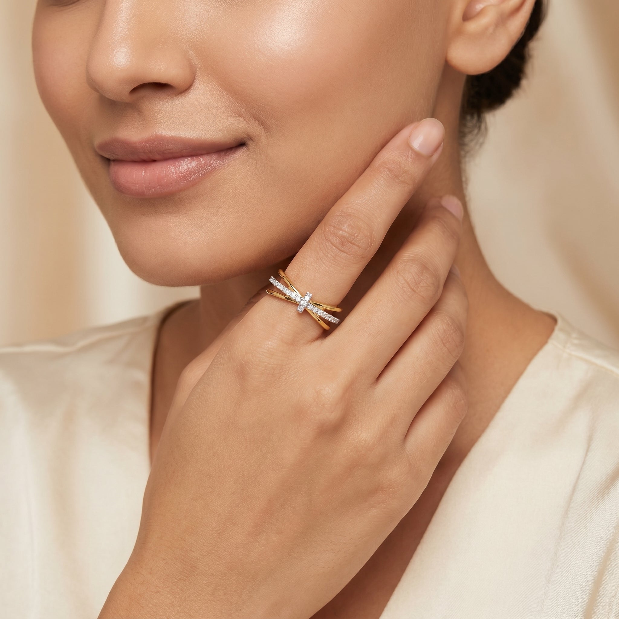 Clyde Knot Lab Grown Diamond Ring
