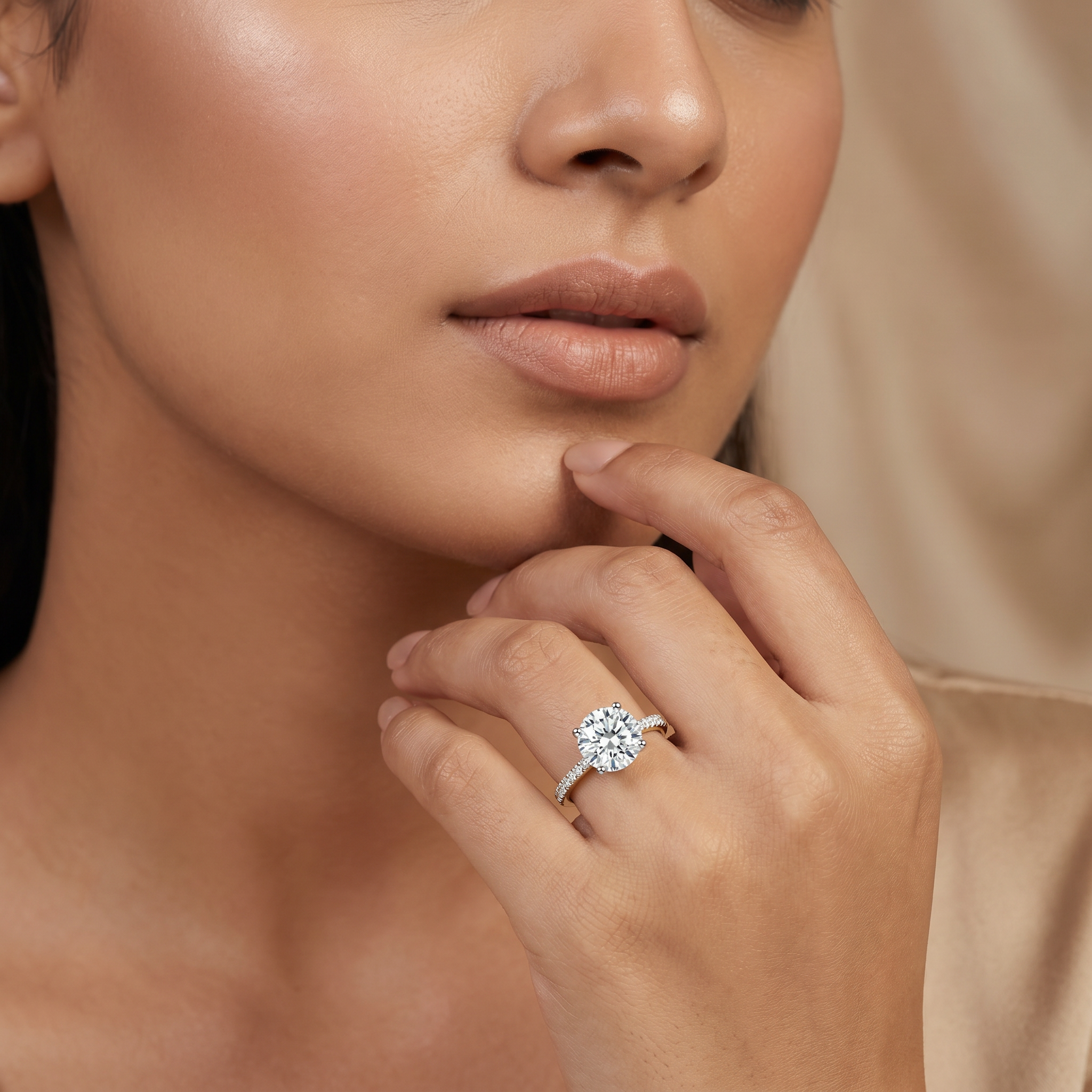 Jia Round Brilliant Lab Grown Diamond Ring